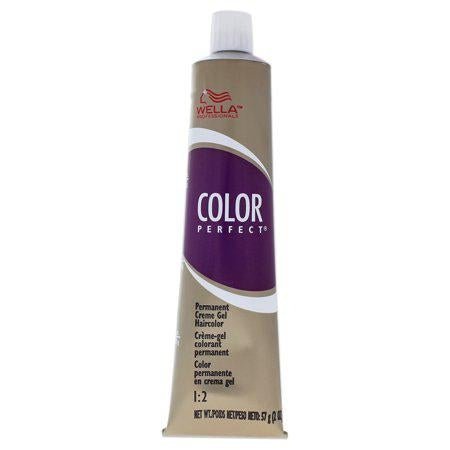 Wella Color Perfect Permanent Creme Gel Haircolor 4N Medium Brown for Women - VIP Extensions