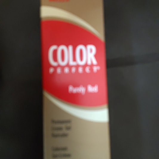 Wella Color Perfect Purely Red Permanent Creme Gel Haircolor 1:2 7RR Level 7 Pure Red - VIP Extensions