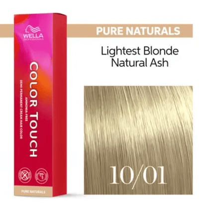 Wella Color Touch Demi-Permanent Hair Color, 2 oz - 10/01 Lightest Blonde Natural Ash