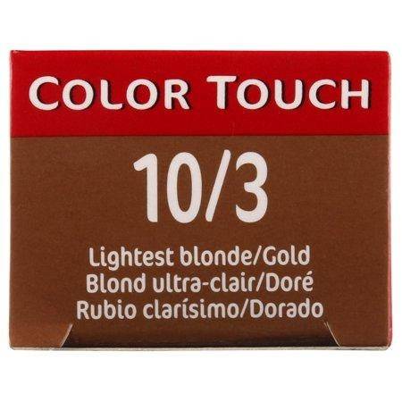 Wella Color Touch 10/3 Lightest Blonde Gold 2 oz - VIP Extensions