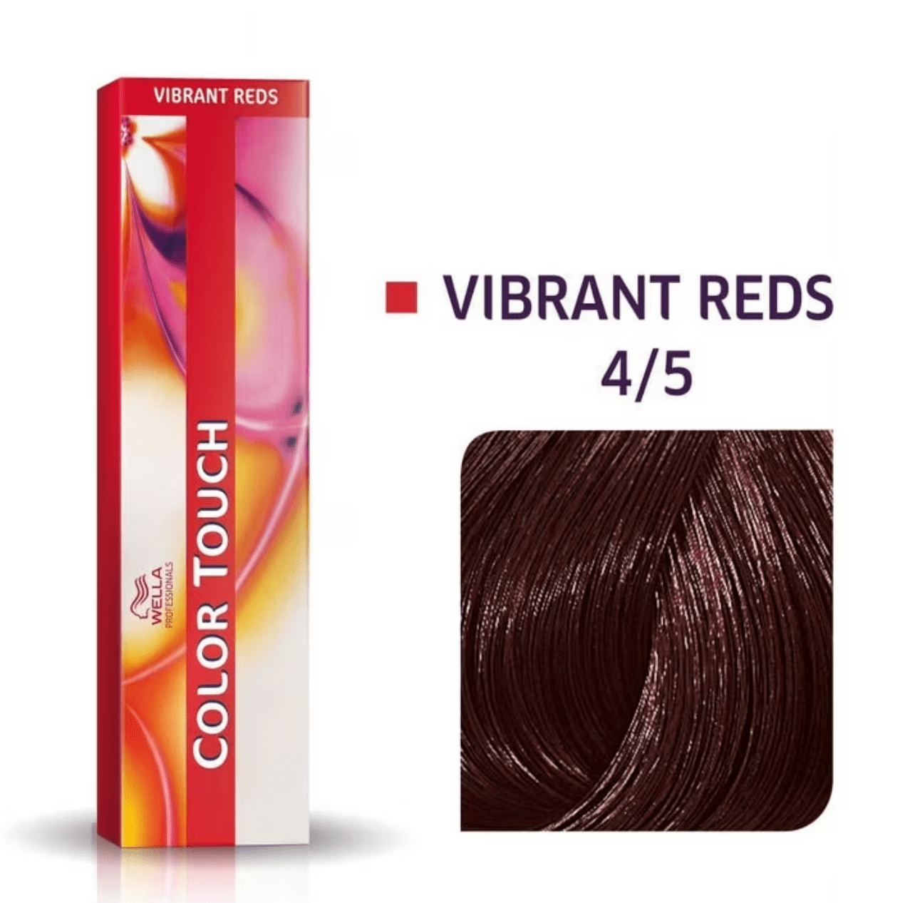 Wella Color Touch Demi-Permanent Hair Color, 2 oz - 4/5 Medium Brown Red Violet