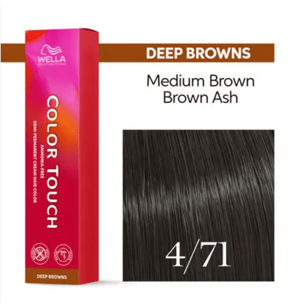 Wella Color Touch Demi-Permanent Hair Color, 2 oz - 4/71