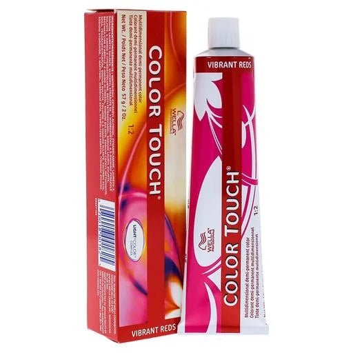 Wella Color Touch Demi-Permanent Hair Color, 2 oz - 6/45 Dark Blonde Red Red-Violet