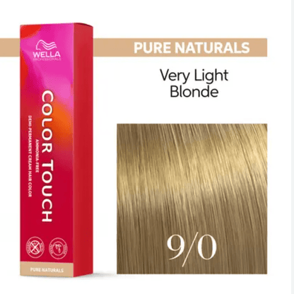 Wella Color Touch Demi-Permanent Hair Color, 2 oz - 9/0 Very Light Blonde Natural