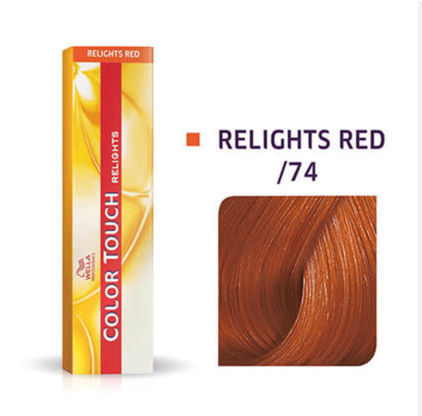 Wella Color Touch Relights Demi-Permanent Hair Color, 2 oz - /74 Brown Red