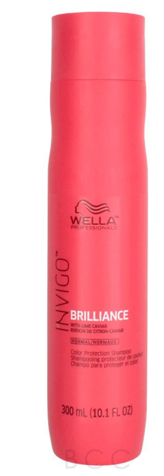 Wella Invigo Brilliance Color Protection Shampoo for Fine to Normal Hair, 10.1 - oz - VIP Extensions