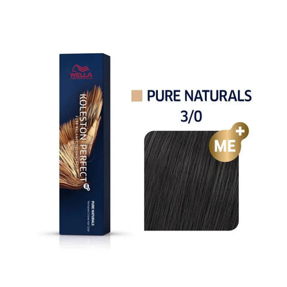 Wella Koleston Perfect Permanent Creme Hair Color, 2 oz - 3/0 Dark Brown