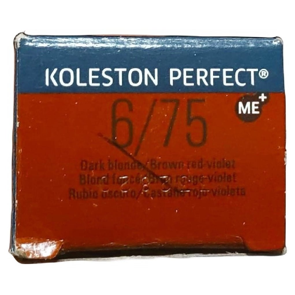 Wella Koleston Perfect Permanent Creme Hair Color, 2 oz - 6/75 Dark Blonde Brown Red Violet
