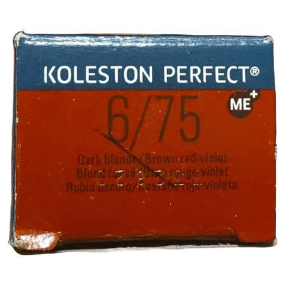 Wella Koleston Perfect Permanent Creme Hair Color, 2 oz - 6/75 Dark Blonde Brown Red Violet