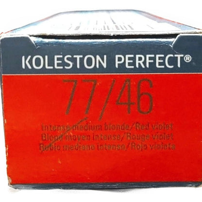 Wella Koleston Perfect Permanent Creme Hair Color, 2 oz - 77/46 Intense Medium Blonde Red Violet