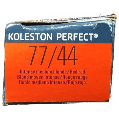 Wella Koleston Perfect Permanent Creme Hair Color, 2 oz - 77/44 Intense Medium Blonde Red Red