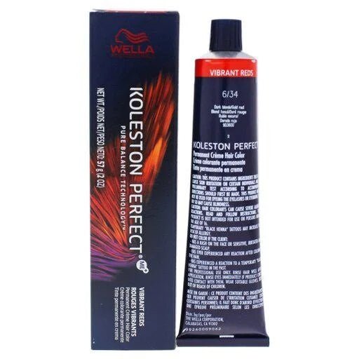 Wella Koleston Perfect Permanent Crème Hair Color 6/34 Dark Blonde/Gold Red - VIP Extensions