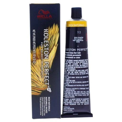 Wella Koleston Perfect Permanent Crème Hair Color 7/3 Medium blonde/gold - VIP Extensions