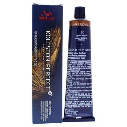 Wella Koleston Perfect Permanent Creme Hair Color, 2 oz - 9/7 Very Light Blonde Brown
