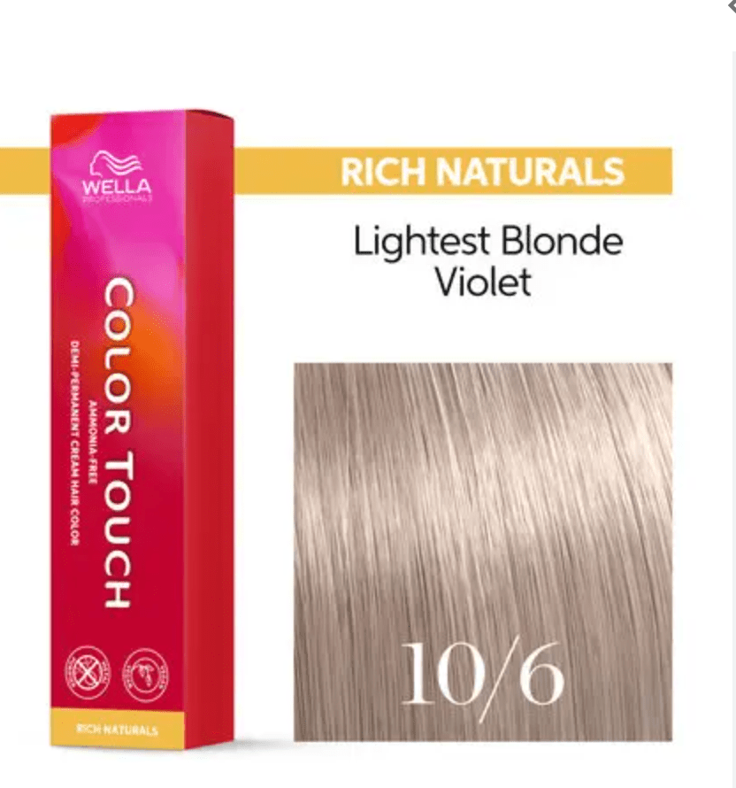 Wella Koleston Perfect Permanent Creme Hair Color, 2 oz - 10/6 Lightest Violet Blonde