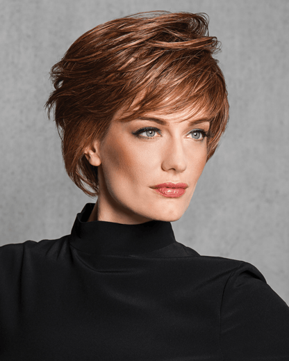 Wispy Cut HF Synthetic Wig (Basic Cap) Med Brown Gold R115 - VIP Extensions
