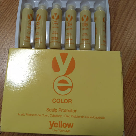 Yellow Alfaparf Color Scalp Hair Protector 12 Vials x 13ml Hair Color Salon Professional - 11pc - VIP Extensions