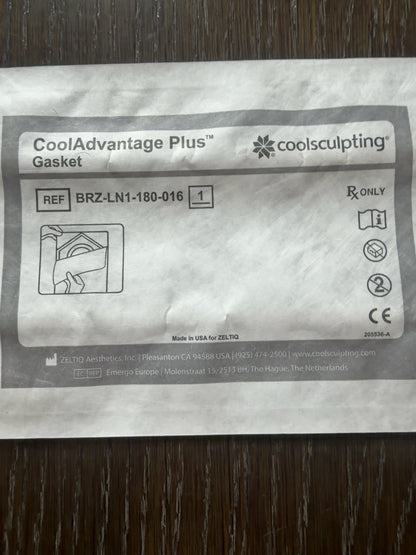 Zeltiq CoolSculpting CoolAdvantage Plus gasket sealed package, REF BRZ-LN1-180-016