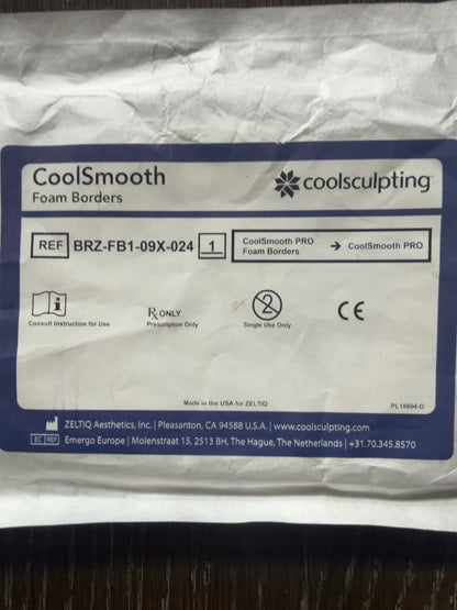 Zeltiq CoolSculpting CoolSmooth PRO Foam Borders package, REF BRZ-FB1-09X-024