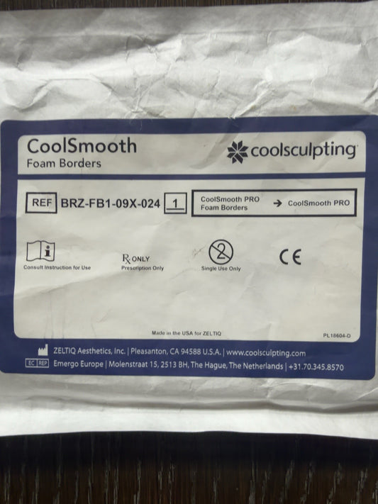 Zeltiq CoolSculpting CoolSmooth PRO Foam Borders package, REF BRZ-FB1-09X-024