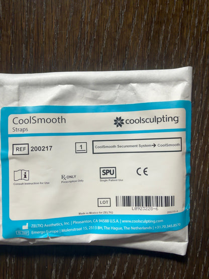 Zeltiq CoolSculpting CoolSmooth Straps package, REF 200217