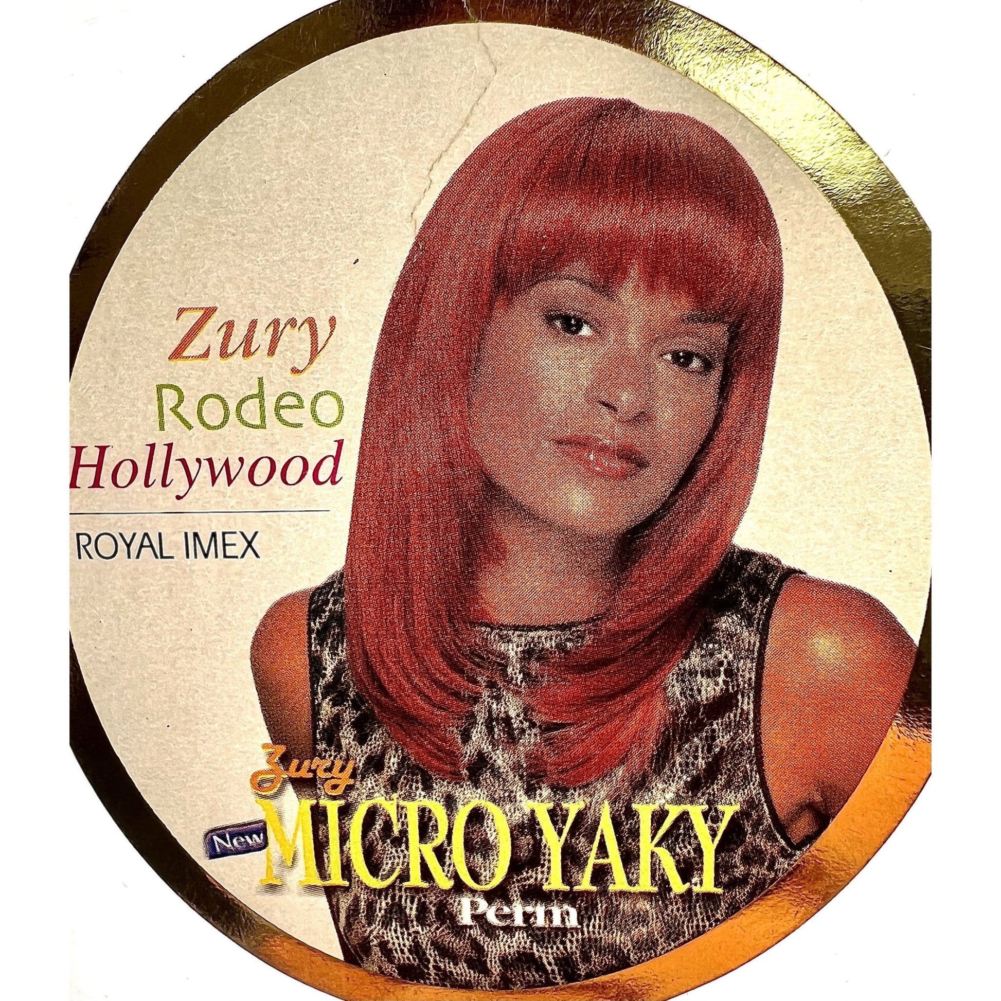Zury Micro Yaky Perm Human Hair Weave 12 inch — Shade F Honey/Black