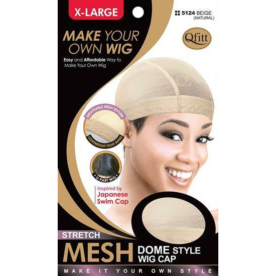 Qfitt Stretch Mesh Dome Style Wig Cap - VIP Extensions