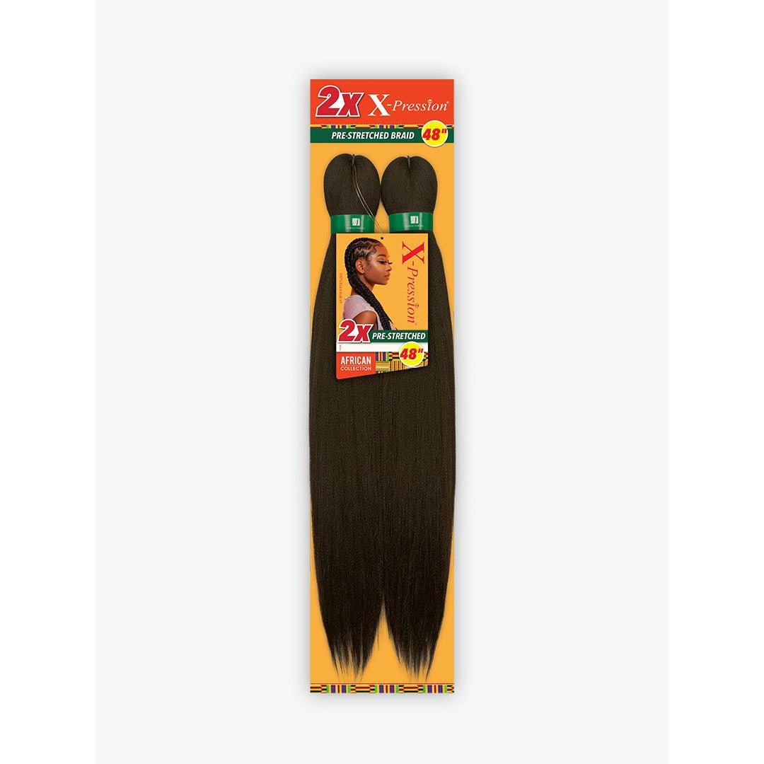 2X - pression Pre - stretched Braiding Hair 48" - VIP Extensions