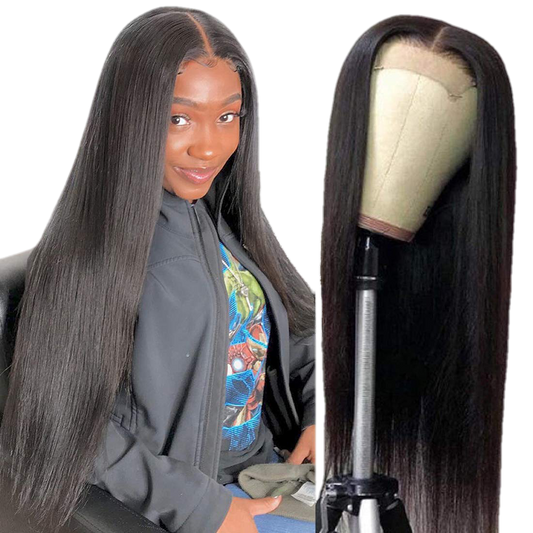 4x4 Lace Closure Wigs Lace Front Wigs Straight Human Hair - VIP Extensions