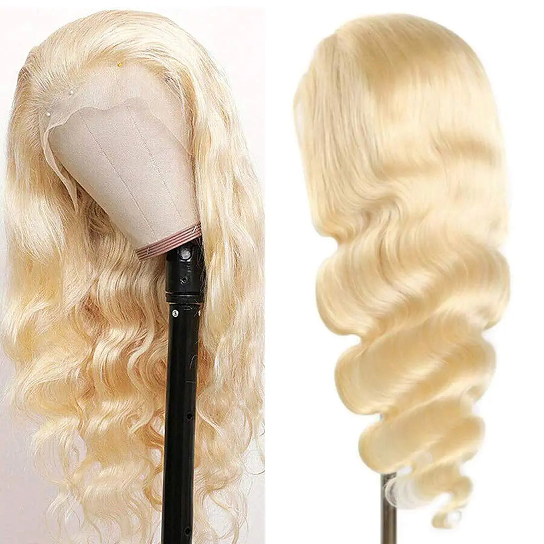 BLONDE BODY WAVE HUMAN HAIR LACE FRONT WIG 22''