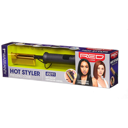 Red by Kiss Hot Styler Pressing Comb - VIP Extensions