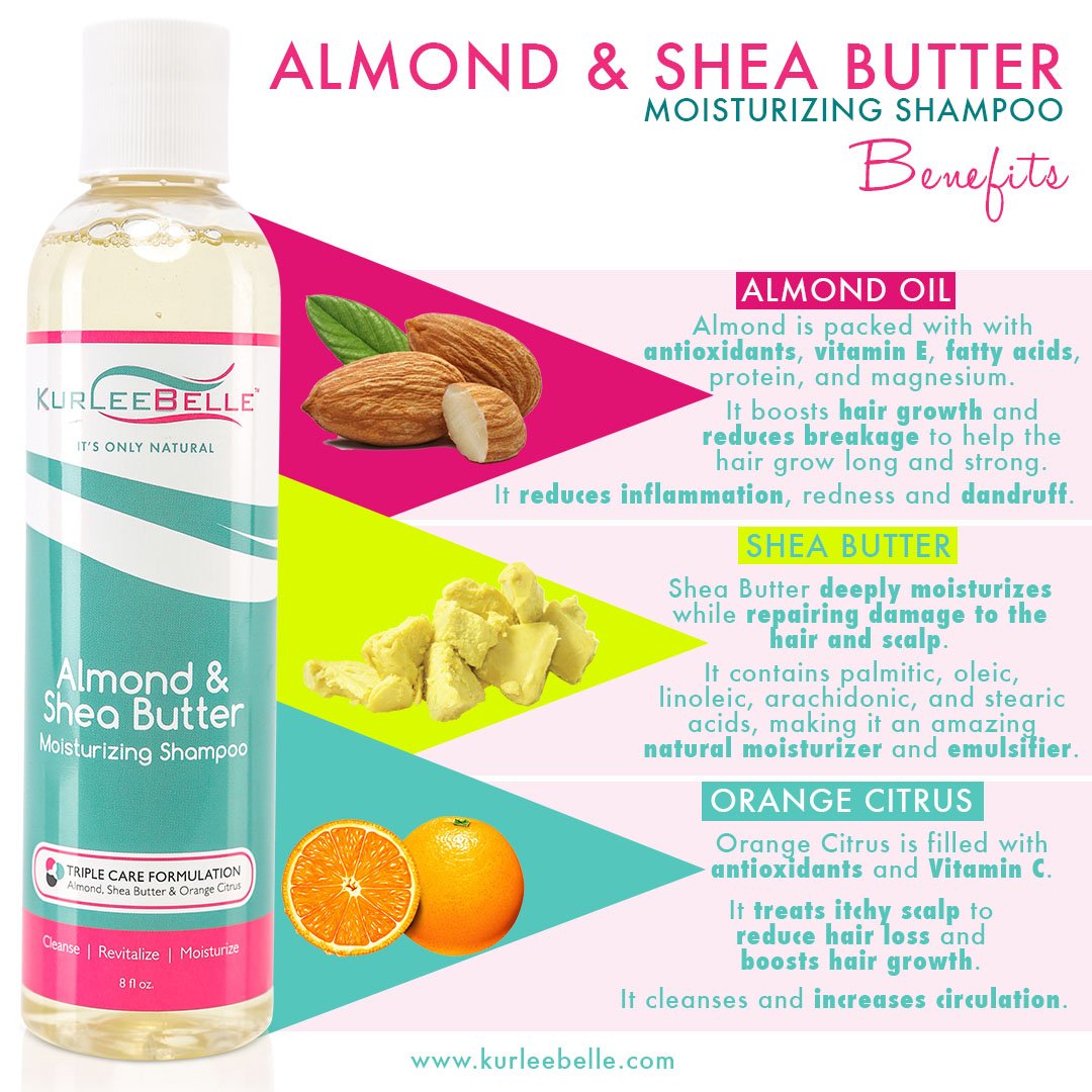 KurleeBelle Almond & Shea Butter Shampoo 8oz - VIP Extensions