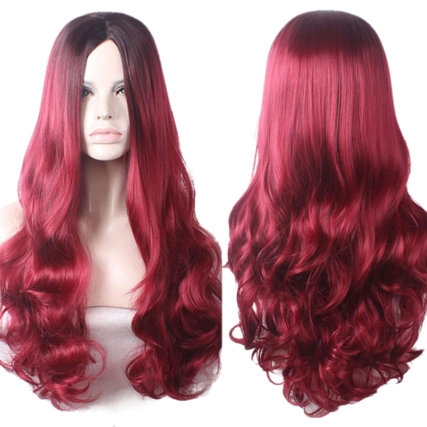 Fashion Synthetic   wigs Hair Long Wavy