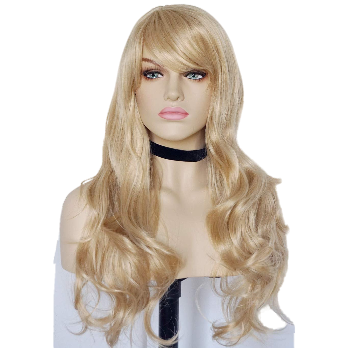 Fashion wigs straight with bangs