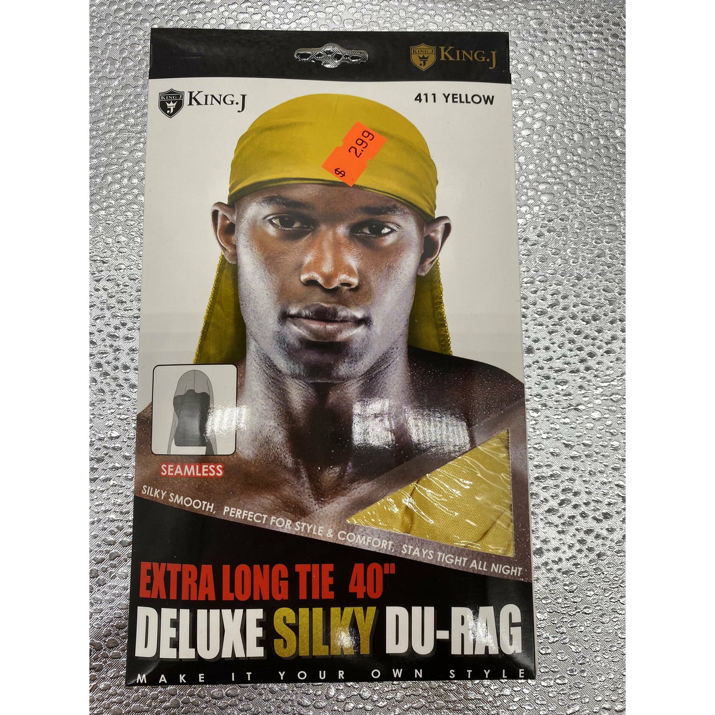 KING.J EXTRA LONG TIE 40" DELUXE SILKY DU-RAG - VIP Extensions