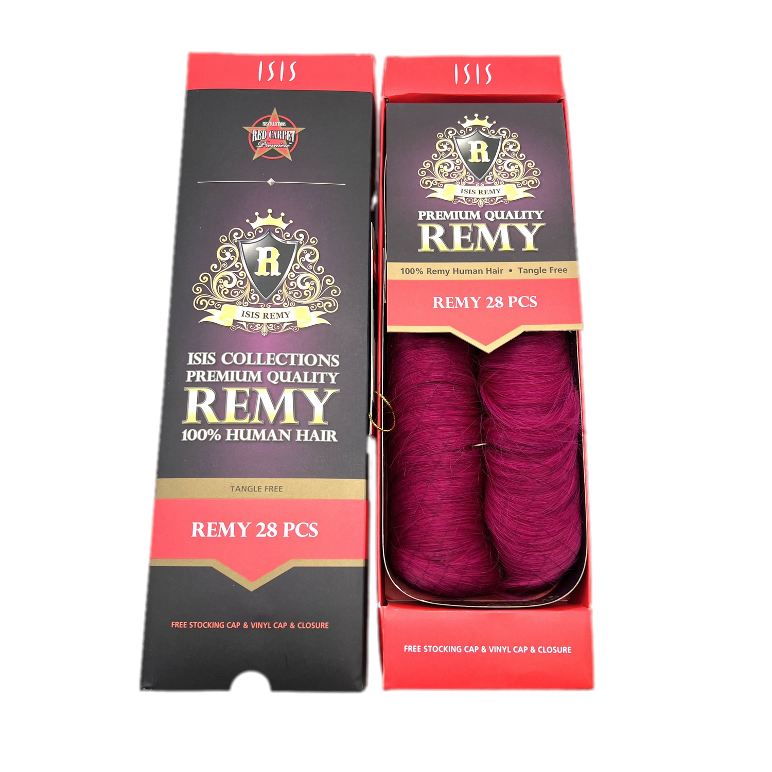 ISIS RED CARPET 100% PREMIUM REMY HUMAN WEAVE HAIR 28PC - VIP Extensions