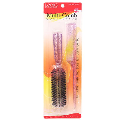LQQKS L80 BRUSH AND BONE TAIL COMB COMBO - VIP Extensions