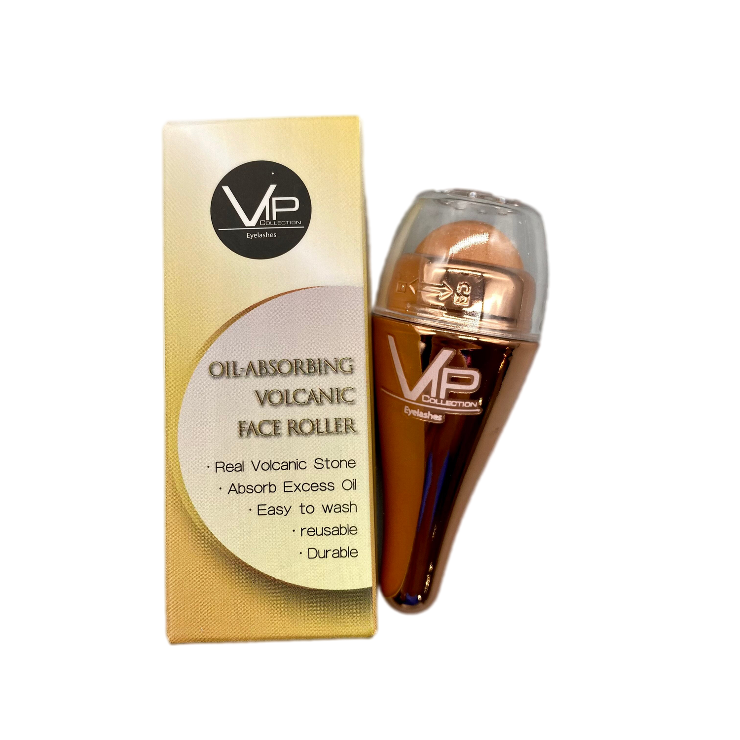 New! Oil Absorbing Volcanic Face Roller - VIP Extensions