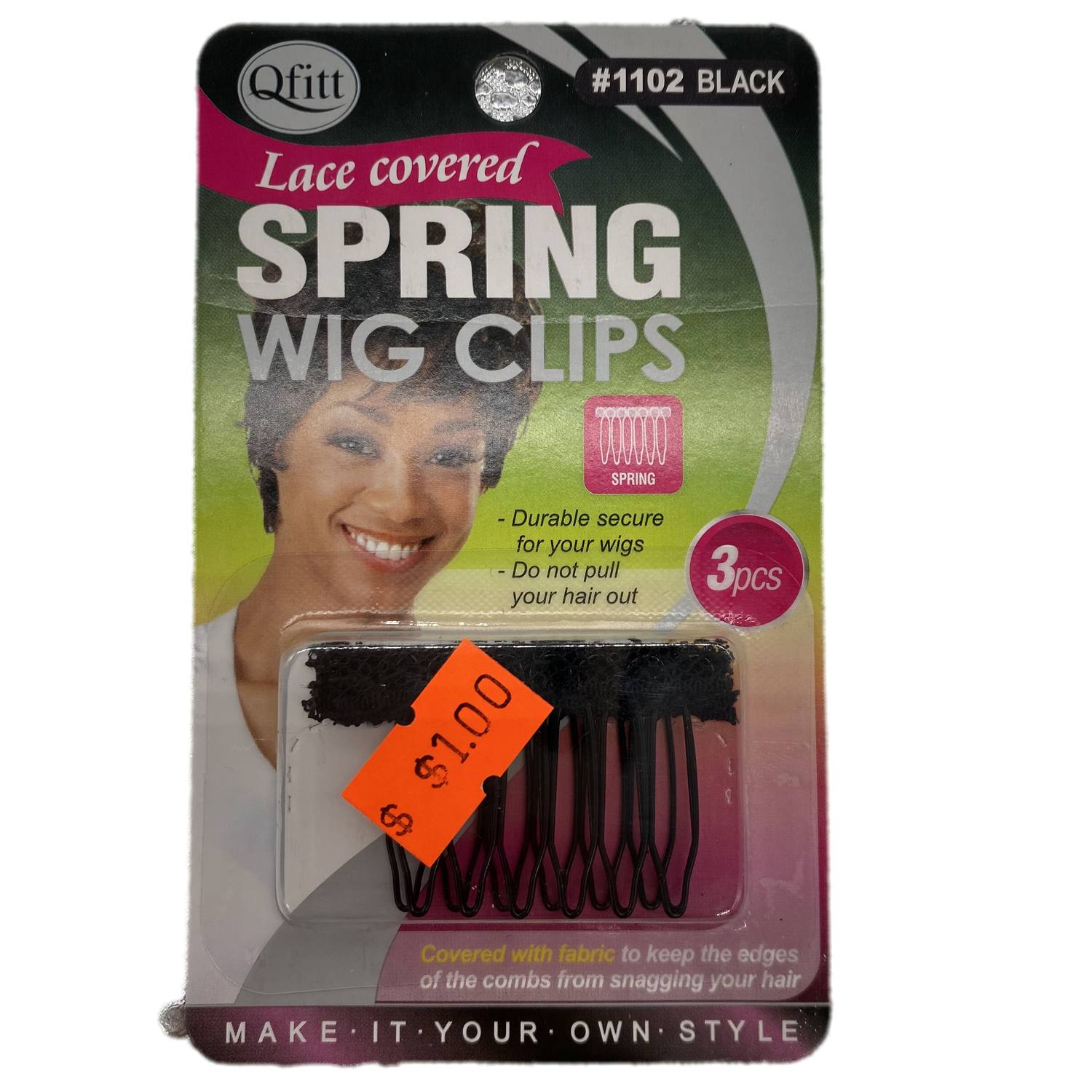 Qfitt Lace Covered Spring Wig Clips - VIP Extensions