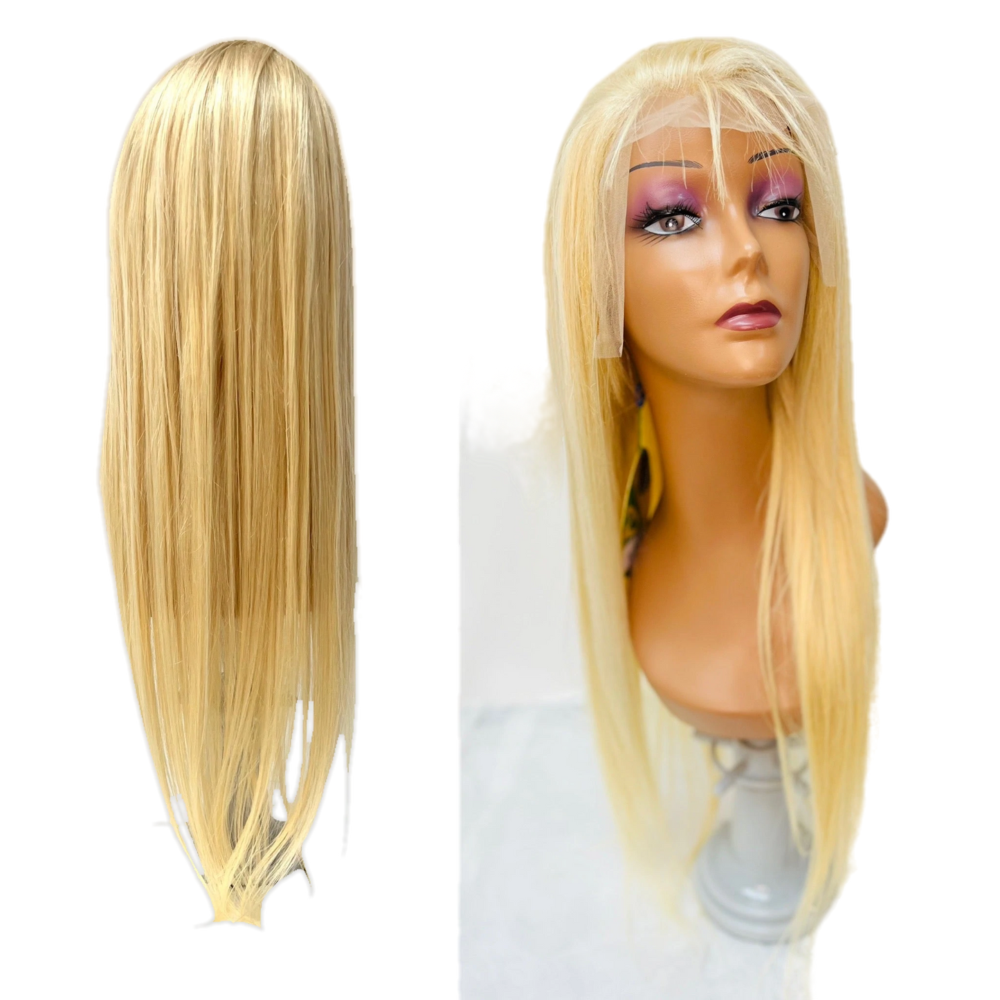 RIO Ukrainian Straight Human Hair Front Lace Wig