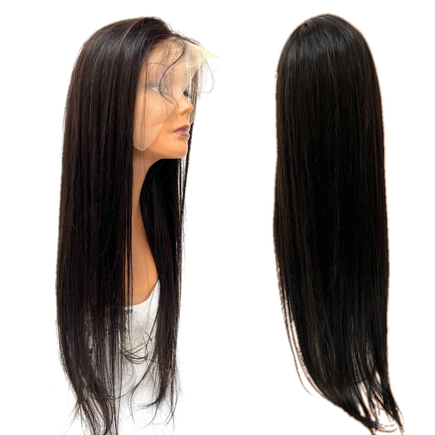 Rio Straight Frontal Wig  Human Hair Natural Black