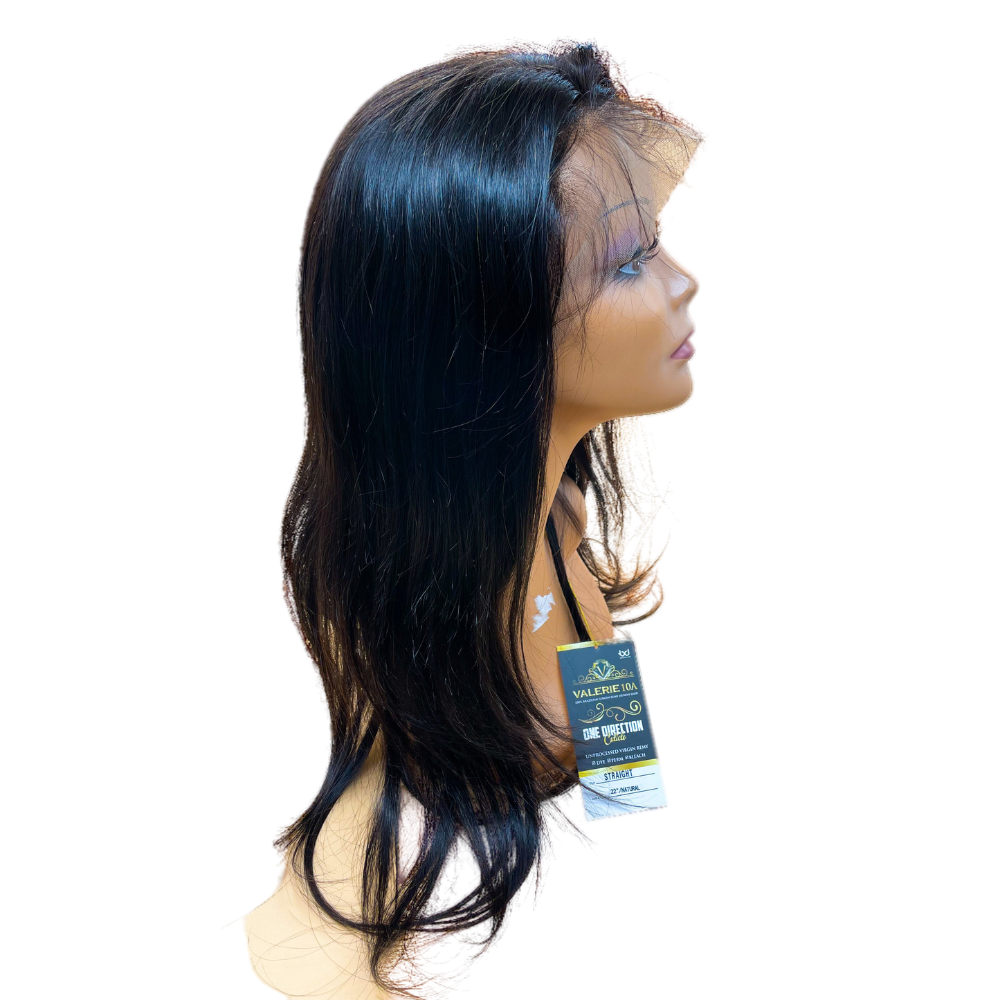 Valerie 10A Full Lace wig  One Direction cuticle Straight 22'' - VIP Extensions