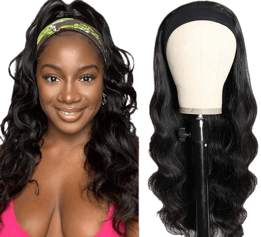 Headband Wig Body Wave Human Hair - VIP Extensions