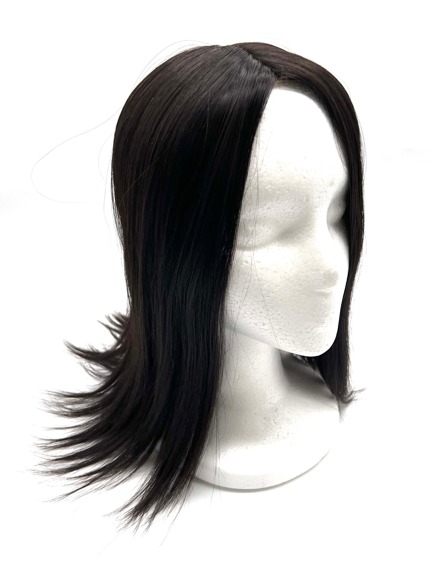 Cuticle Remy Human Hair Toppers Silk Base Women Toupee