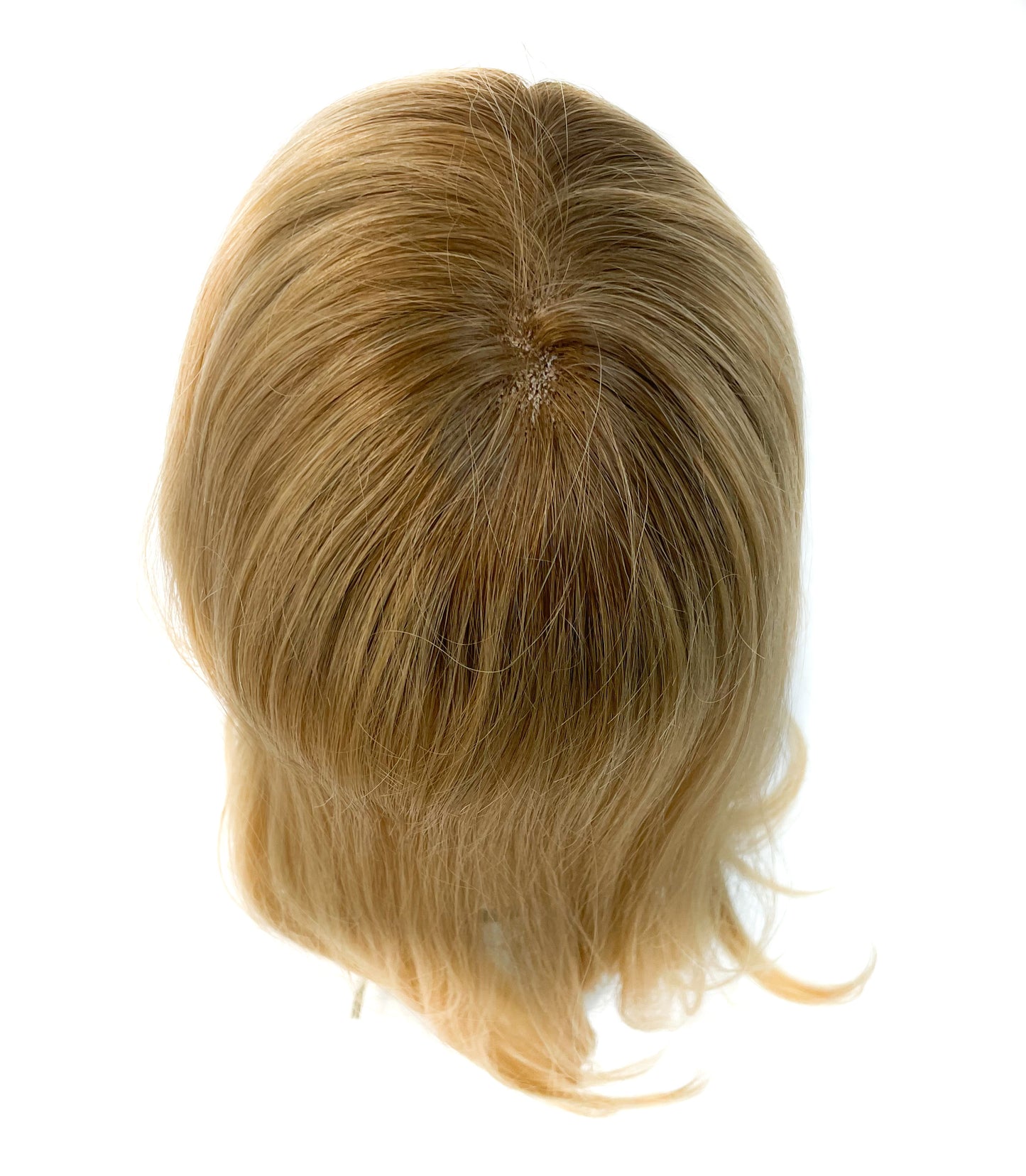Virgin Remy Human Hair Silk Straight Top Topper Pieces J-TP04