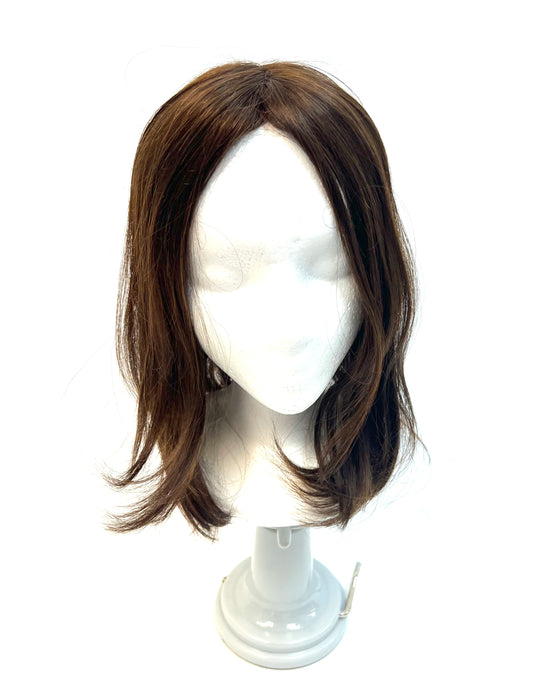 Virgin Remy Human Hair Silk Straight Top Topper Pieces (TP18-NC) - VIP Extensions