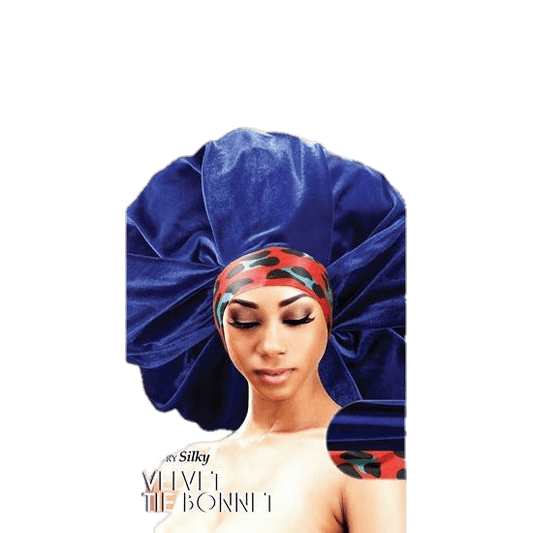 Lux by Qfitt Velvet Tie Bonnet (Jumbo) - VIP Extensions