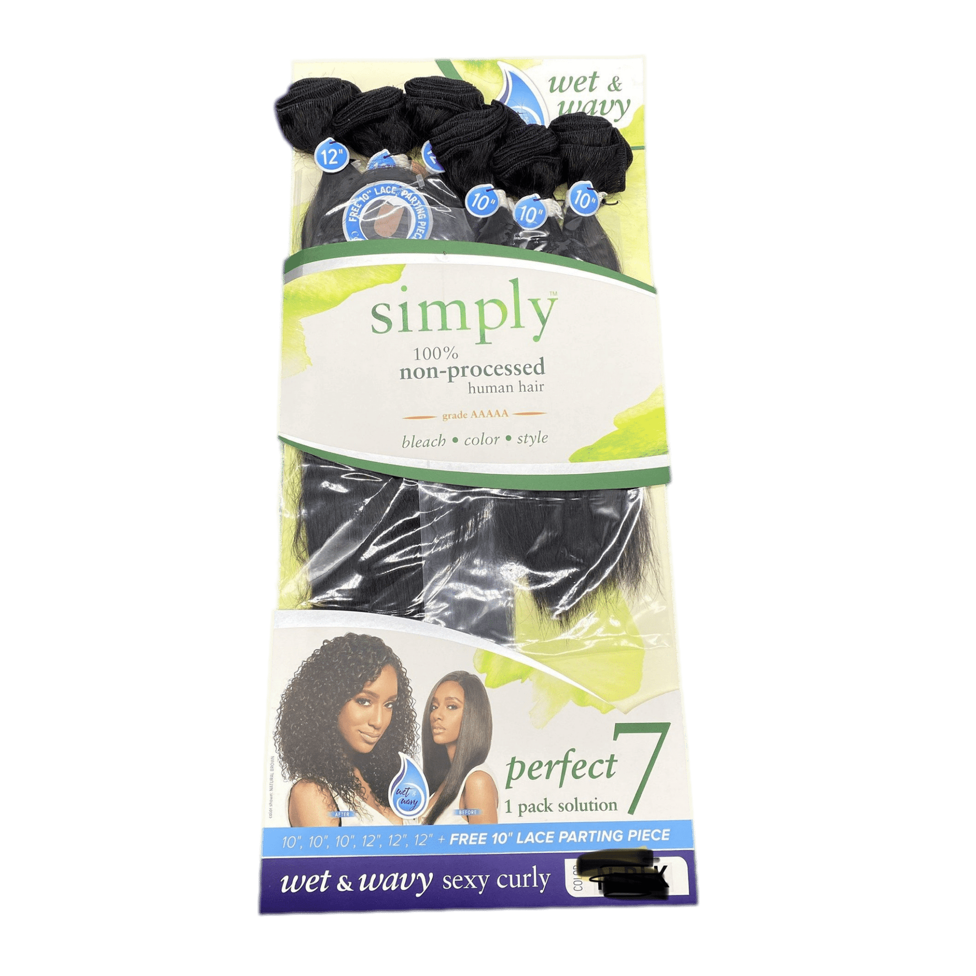 Outre Simply Perfect 7 100% Brazilian Unprocessed Human Hair Bundle (10''12'') - VIP Extensions