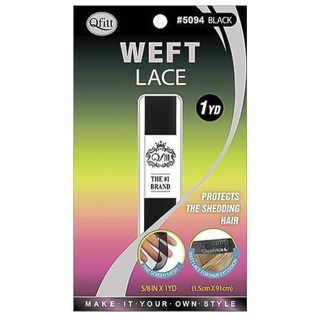 Qfitt Weft Lace 5/8" x 1YD Protects The Shedding Hair Hair - Pieces Hair Extension - VIP Extensions