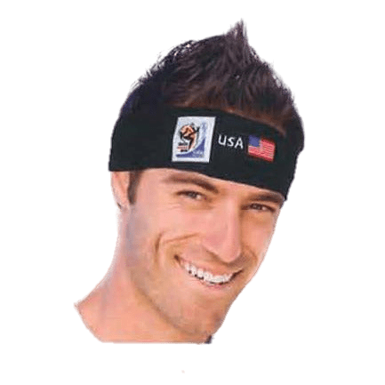 Retro Headband - Soccer - 29 Countries 2010 Games - VIP Extensions